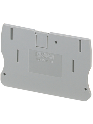 Phoenix Contact - D-PT 10 - End cover 10 67.7 x 2.2 x 42.6 mm grey, D-PT 10, Phoenix Contact