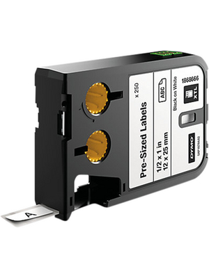 Dymo - 1868666 - XTL pre-assembled label black on white, 1868666, Dymo