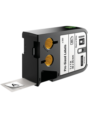 Dymo - 1868668 - XTL pre-assembled label black on white, 1868668, Dymo