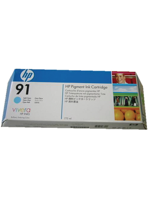 Hewlett Packard (DAT) - C9486A - Ink triple pack 91 light cyan, C9486A, Hewlett Packard (DAT)