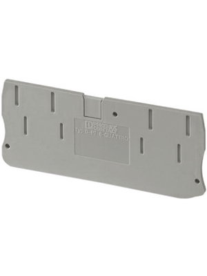 Phoenix Contact - D-PT 6-QUATTRO - End cover 6-Q 90.5 x 2.2 x 36.0 mm grey, D-PT 6-QUATTRO, Phoenix Contact