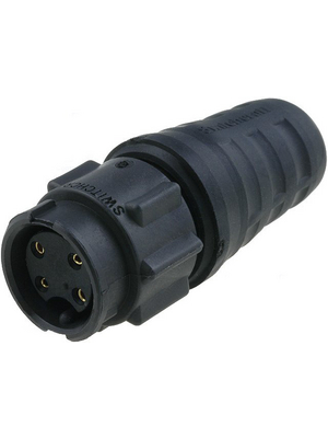 Switchcraft - EN3L4F - Coupling bushing EN3, 4-pin Poles 4, EN3L4F, Switchcraft