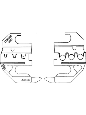 TE Connectivity - 734252 - Crimping dies, 734252, TE Connectivity