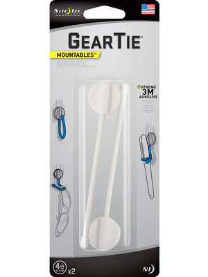 Nite Ize - GEARTIE MOUNTABLES 4 INCH WHITE - Gear tie, GEARTIE MOUNTABLES 4 INCH WHITE, Nite Ize