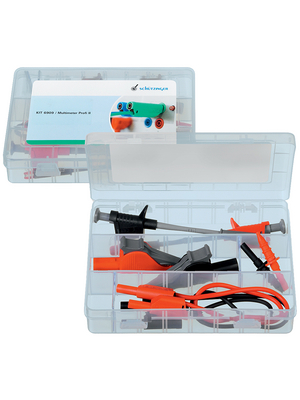 Schtzinger - KIT 6909 / MULTIMETER PROFI II - Safety Test Lead Set ? 4 mm red + black, KIT 6909 / MULTIMETER PROFI II, Schtzinger