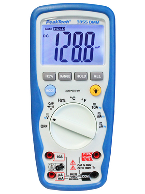 PeakTech - PeakTech 3355 - Multimeter digital RMS 4000 digits 1000 VAC 1000 VDC 10 ADC, PeakTech 3355, PeakTech