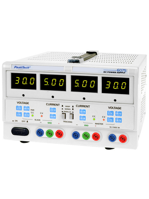 PeakTech - PeakTech 6075 - Laboratory Power Supply 3 Ch. 30 VDC 5 A / 30 VDC 5 A / 5 VDC 3 A, PeakTech 6075, PeakTech