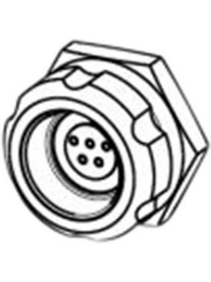 Rosenberger - MF2K201-400L - Circular connector Poles 5 angled, MF2K201-400L, Rosenberger