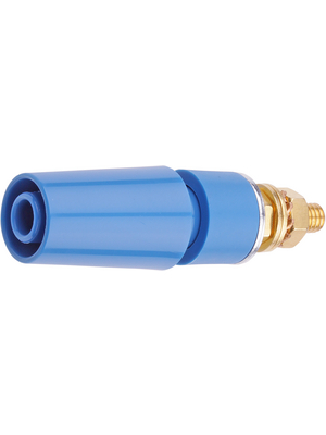 Staeubli Electrical Connectors - SAB4-G BLUE - Safety socket ? 4 mm blue CAT II N/A, SAB4-G BLUE, St?ubli Electrical Connectors