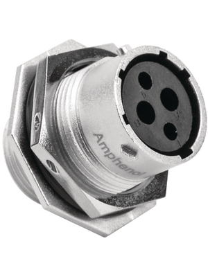 Amphenol - RT0714-2SNH - Jam nut receptacle RT360 Poles=2 x 2 N/A Female Housing size14, RT0714-2SNH, Amphenol