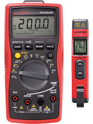 Amprobe - AM-540/IR-450-EUR - Multimeter digital RMS 5999 digits 1000 VAC 1000 VDC 10 ADC, AM-540/IR-450-EUR, Amprobe