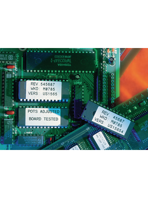 Brady - M21-375-423 - Polyester labelling tape for BMP?21 6.40 m 9.53 mm black on white, M21-375-423, Brady