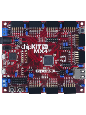 Digilent - 410-295 CHIPKIT PRO MX4 - chipKIT? Pro MX4 Board I2C / SPI / USB / USB OTG / PWM PIC32MX460F512L, 410-295 CHIPKIT PRO MX4, Digilent