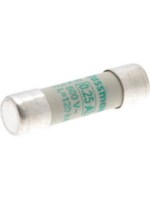 Eaton - C10M0-25 - Fuse10 x 38 mm,500 VAC,0.25 A 0.25 A Slow-blow Bussmann, C10M0-25, Eaton