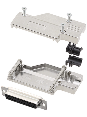 Encitech Connectors - DCMR-FK-25-DMS-K - D-Sub socket kit 25P, DCMR-FK-25-DMS-K, Encitech Connectors