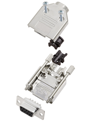 Encitech Connectors - DTPK-M-09-DMS-K - D-Sub socket kit 9P, DTPK-M-09-DMS-K, Encitech Connectors