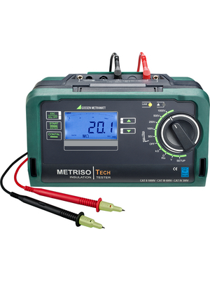 Gossen Metrawatt - METRISO TECH - Insulation tester 199 GOhm 50 V / 100 V / 250 V / 500 V / 1000 V 1000 VAC TRMS AC, METRISO TECH, Gossen Metrawatt