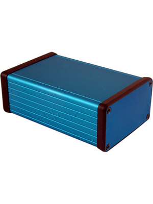 Hammond - 1455K1201BU - Metal enclosure, blue, 78 x 120 x 43 mm, Aluminium, 1455K1201BU, Hammond