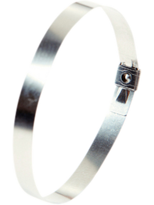 HellermannTyton - MST200S SS304 ML 100 - Cable tie Stainless Steel 304 207 mm x 5.9 mm - Punch lock, MST200S SS304 ML 100, HellermannTyton