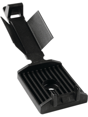 HellermannTyton - FKH50 PA66HIR BK 100 - Flat ribbon clip 3.1 mm -40...+80 °C black Polyamide 6.6, FKH50 PA66HIR BK 100, HellermannTyton