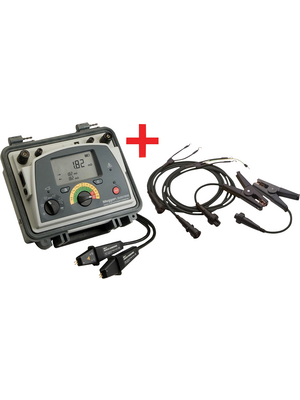 Megger - DLRO10HD + KC1 KELVIN CLIP 3M LEADS - Ohmmeter,  Ohm max. 2500, Ohm resolution 0.01, DLRO10HD + KC1 KELVIN CLIP 3M LEADS, Megger