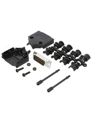 MH Connectors - MHDTPPK15-DB15PK - D-Sub plug kit 15P, MHDTPPK15-DB15PK, MH Connectors