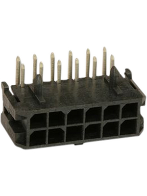 Molex - 43045-1201 - Pin header dual row 90 SMD Pitch3 mm Poles 2 x 6 Micro-Fit, 43045-1201, Molex