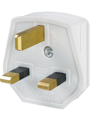 Bachmann - 910.276 - Mains Plug N/A white Type G, 910.276, Bachmann