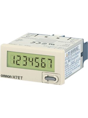 Omron Industrial Automation - H7ET-NFV - Hour Meter 7-digit Lithium-Batterie LCD 999999.9 h AC/DC multi-voltage input, H7ET-NFV, Omron Industrial Automation