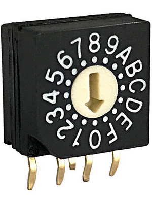 RND Components - RND 210-00092 - PCB coding switch HEX 4+1, RND 210-00092, RND Components