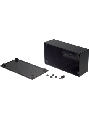 RND Components - RND 455-00087 - Plastic enclosure 68 x 130 x 44 mm black ABS N/A, RND 455-00087, RND Components