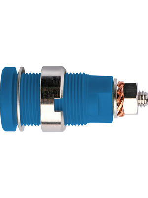 Schtzinger - SEB 6445 Ni / BL - Safety socket ? 4 mm blue CAT III N/A, SEB 6445 Ni / BL, Schtzinger