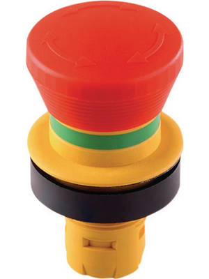 Schlegel Elektrokontakt - RRJUV - Emergency stop button black / yellow round RONTRON-R-JUWEL, RRJUV, Schlegel Elektrokontakt