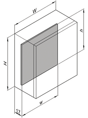 Pentair Schroff - 12406-801 - Mounting Plate, 12406-801, Pentair Schroff