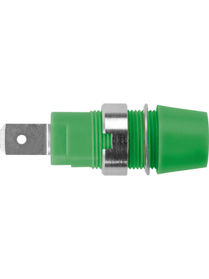 Schtzinger - SAB 7560 Ni / GN - Safety Socket ? 4 mm green CAT III N/A, SAB 7560 Ni / GN, Schtzinger