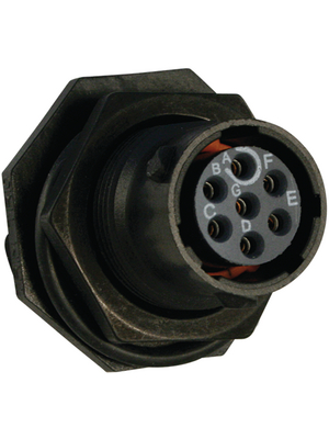 Souriau - UTS710E7S - Panel Mount Socket UTS Hi seal Poles=7 N/A Female Housing size10, UTS710E7S, Souriau