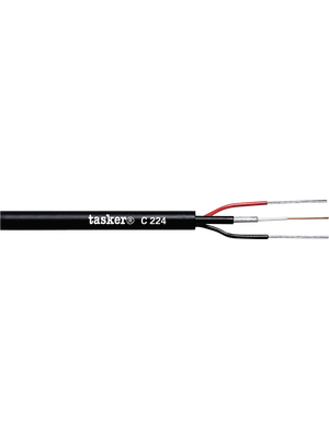 Tasker - C224 - Combi-cable   1 x 0.08 (75Ohm) /   2 x 0.22 mm2 75 Ohm, C224, Tasker