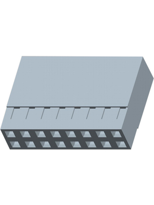 TE Connectivity - 925367-8 - Crimp housing Pitch2.54 mm Poles 16 Double row / straight / without strain relief AMPMODU MOD IV, 925367-8, TE Connectivity