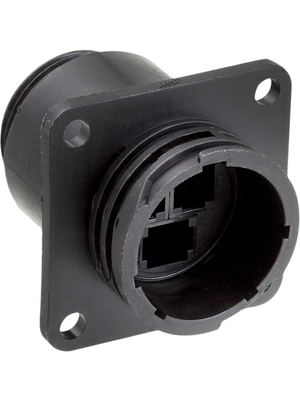 TE Connectivity - 206036-2 - Receptacle CPC3 Poles=3, accepts male contacts / Square Flange, 206036-2, TE Connectivity