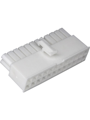 TE Connectivity - 770587-1 - Pin housing Pitch4.14 mm Poles 2 x 12 Double row / accepts male or female contacts / straight MATE-N-LOK Mini Universal, 770587-1, TE Connectivity
