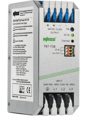 Wago - 787-738 - Switched-mode power supply / 6.25 A, 787-738, Wago