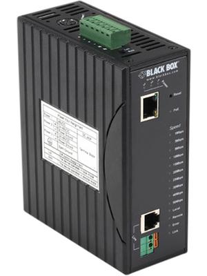 Black Box - LBPS301A - VDSL PoE Ethernet Extender, 1x RJ-45 / 1x RJ-11 / VDSL Terminal Block, LBPS301A, Black Box