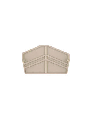 Weidmller - ZAP ZDU4-2 - End plate N/A 34.05 x 2 x 61.99 mm beige Z Series, 1770400000, ZAP ZDU4-2, Weidmller