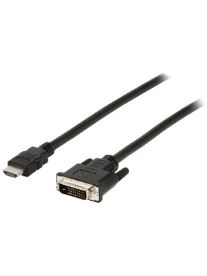Valueline - VLCP34800B100 - Monitor cable 10.0 m black, VLCP34800B100, Valueline