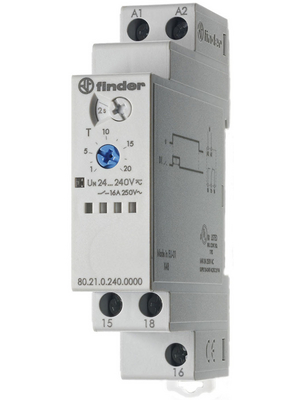 Finder - 80.21.0.240.0000 - Time lag relay Passing make contact, 80.21.0.240.0000, Finder