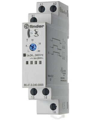 Finder - 80.41.0.240.0000 - Time lag relay Step-back delayed, 80.41.0.240.0000, Finder