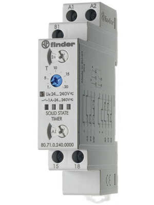 Finder - 80.71.0.240.0000 - Time lag relay Multifunction, 80.71.0.240.0000, Finder