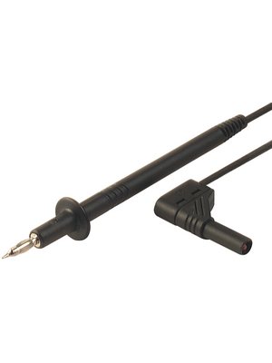 SKS Kontakttechnik - PL 2600 S W SCHWARZ / BLACK - Test probe lead ? 4 mm safety plug 90 100 cm black PVC, PL 2600 S W SCHWARZ / BLACK, SKS Kontakttechnik