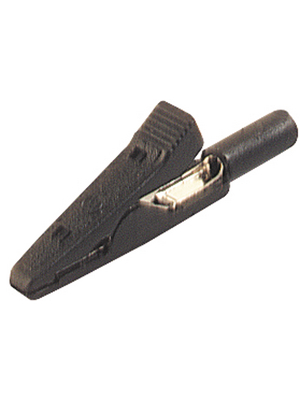 SKS Kontakttechnik - MA 1 S SCHWARZ / BLACK - Crocodile clip ? 2 mm black 30 VAC 60 VDC, 8 A, MA 1 S SCHWARZ / BLACK, SKS Kontakttechnik