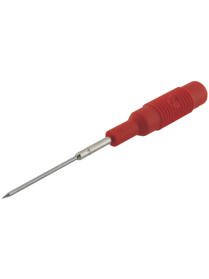 SKS Kontakttechnik - MZS 1 - PRUEF ROT / RED - Test probe ? 4 mm red 30 VAC 60 VDC, 1 A, MZS 1 - PRUEF ROT / RED, SKS Kontakttechnik